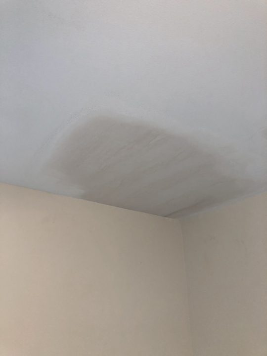 After: Ceiling access patch finished smooth
