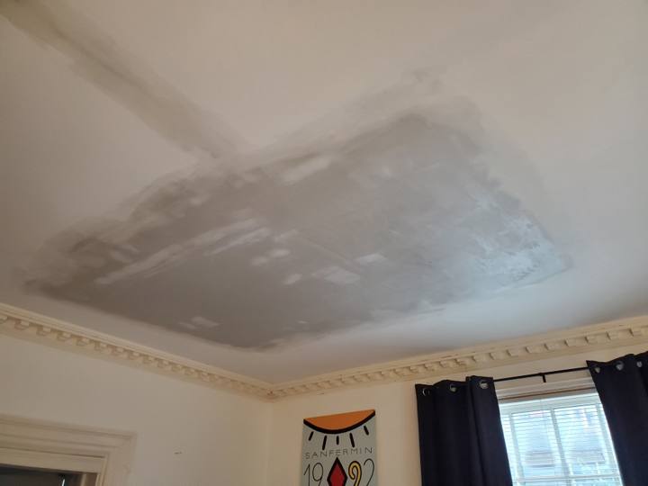 Ceiling patch repair, Patriot Drywall & Plastering project