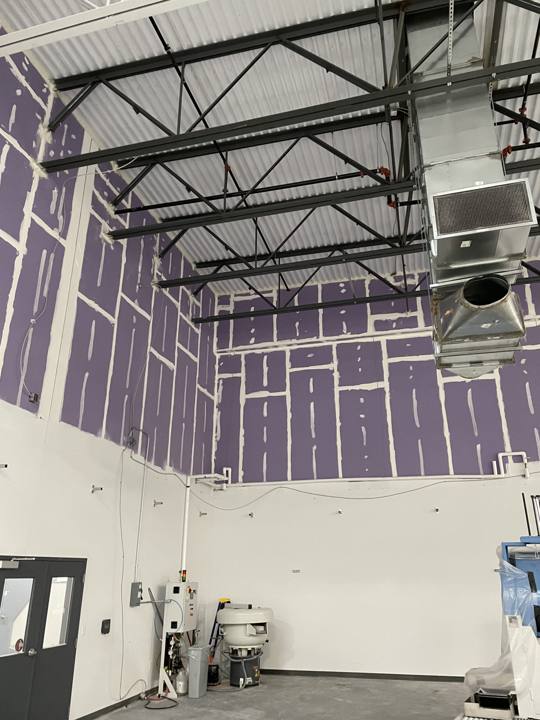 Warehouse drywall, Patriot Drywall & Plastering project