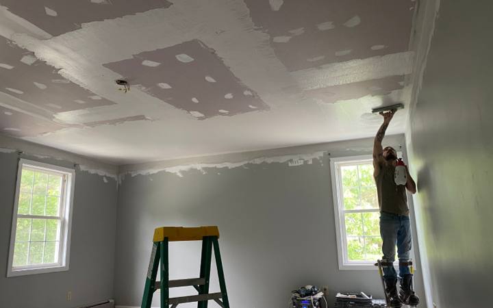 Imperial plaster ceiling, Patriot Drywall & Plastering project