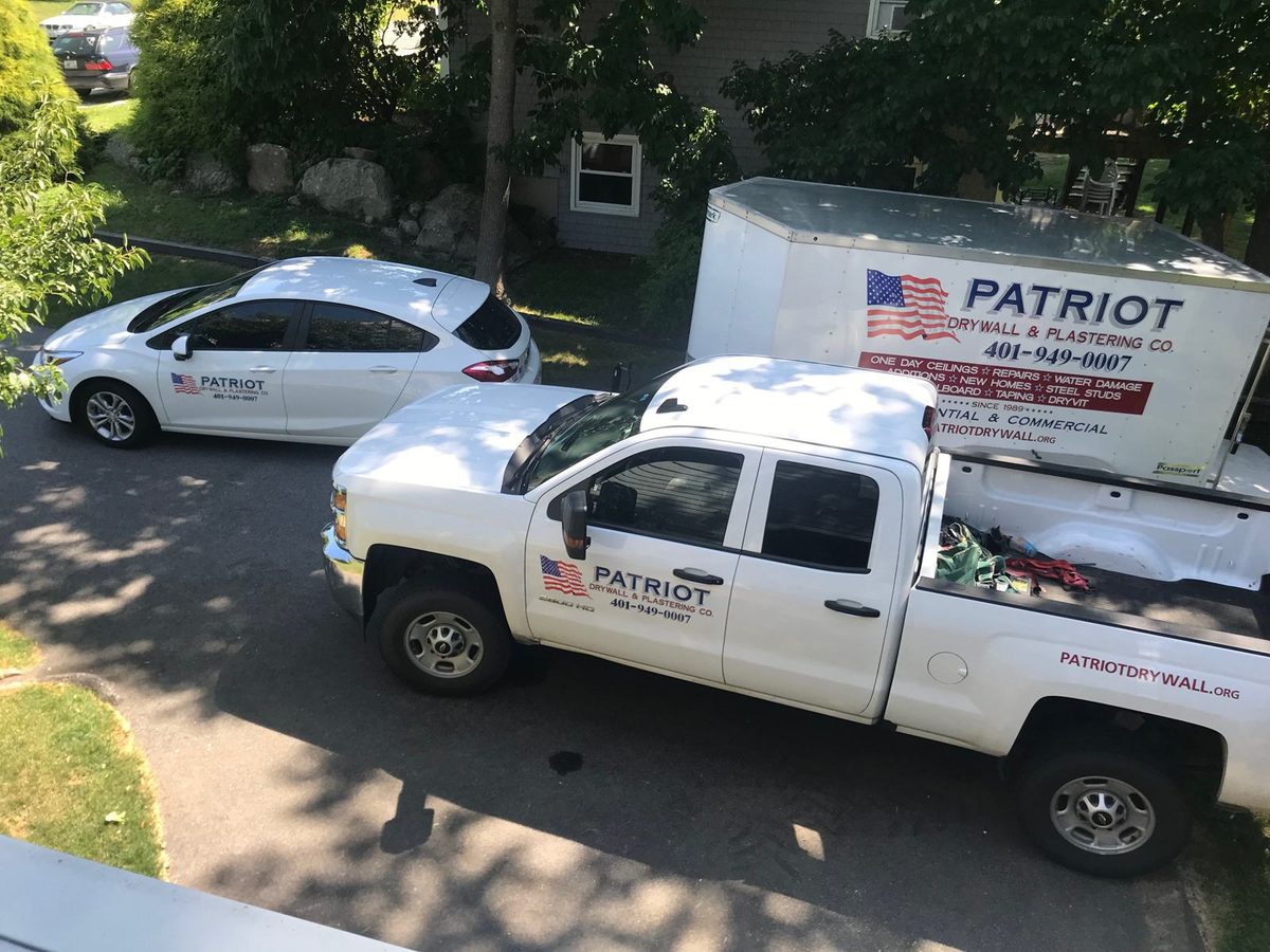 Patriot Drywall & Plastering trucks