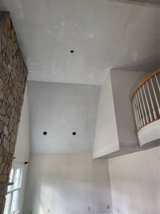 Plaster stairwell, Patriot Drywall & Plastering project