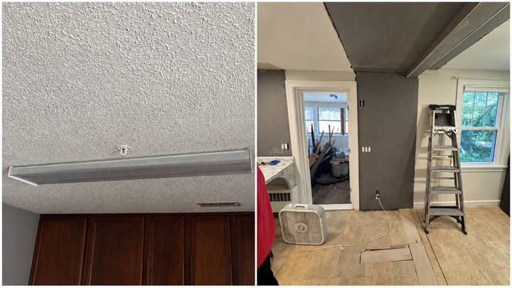Ceiling renovation, Patriot Drywall & Plastering project