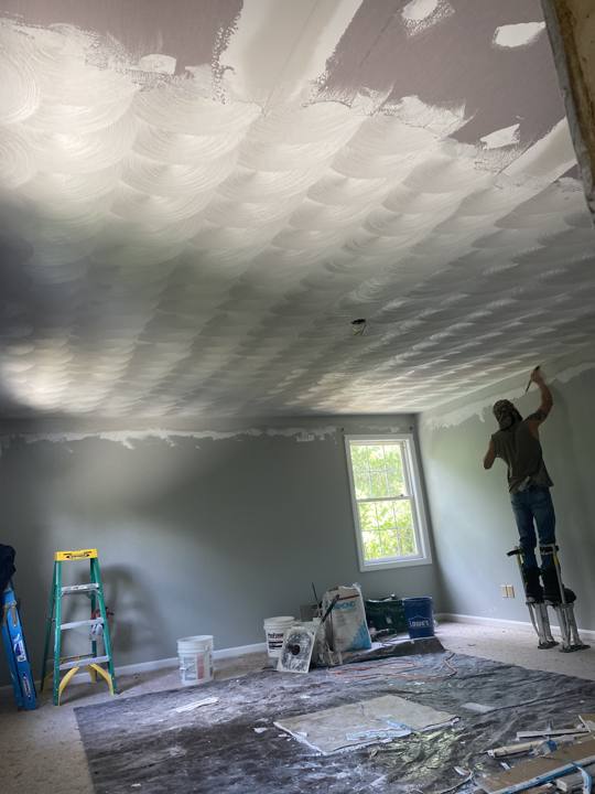 Skim coat, Patriot Drywall & Plastering project