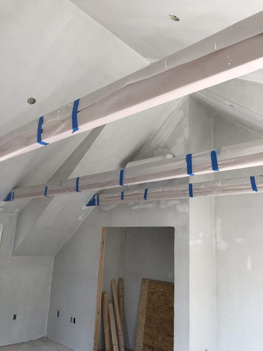 Smooth Imperial veneer plaster, new home, Patriot Drywall & Plastering project