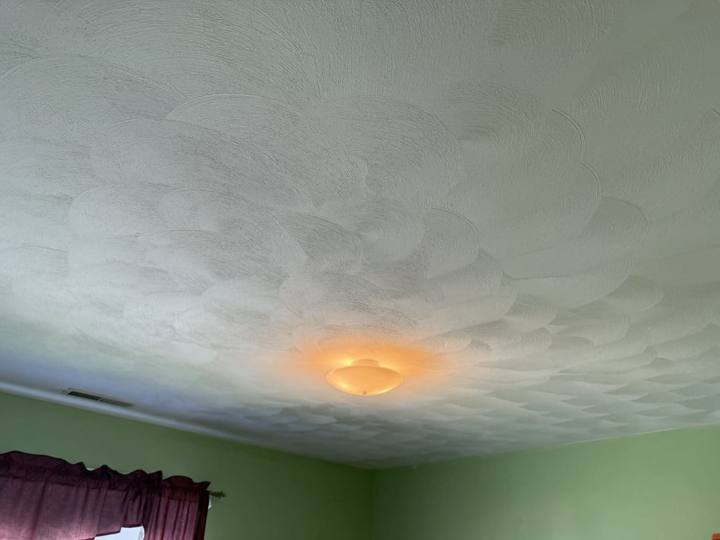 Swirl texture match, Patriot Drywall & Plastering project
