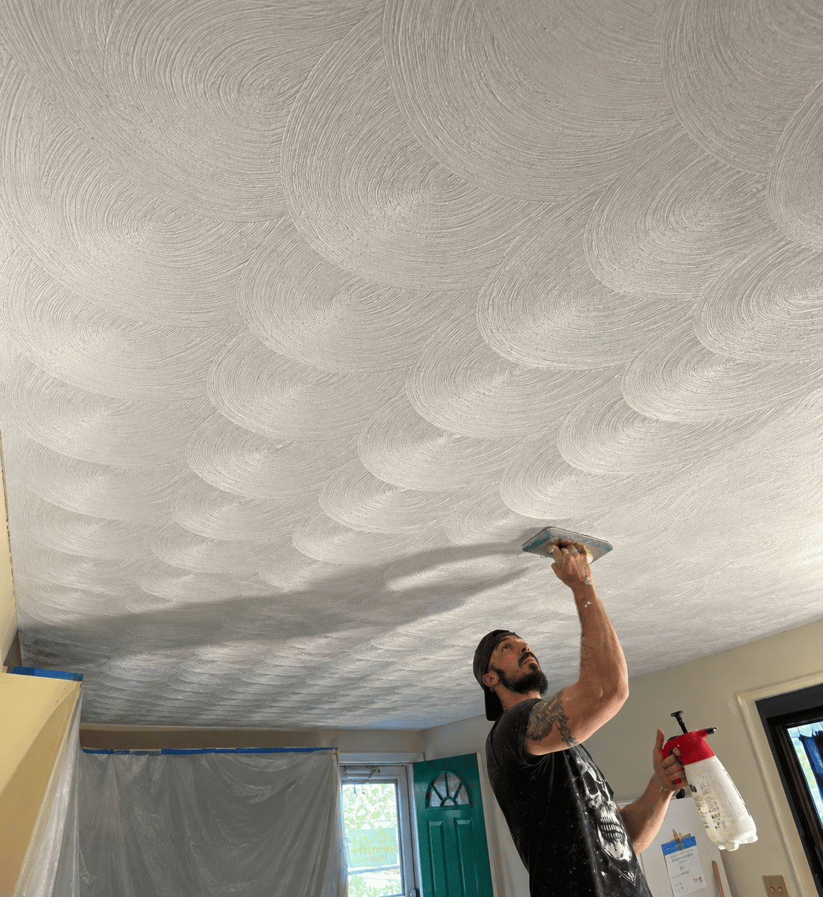 plastering